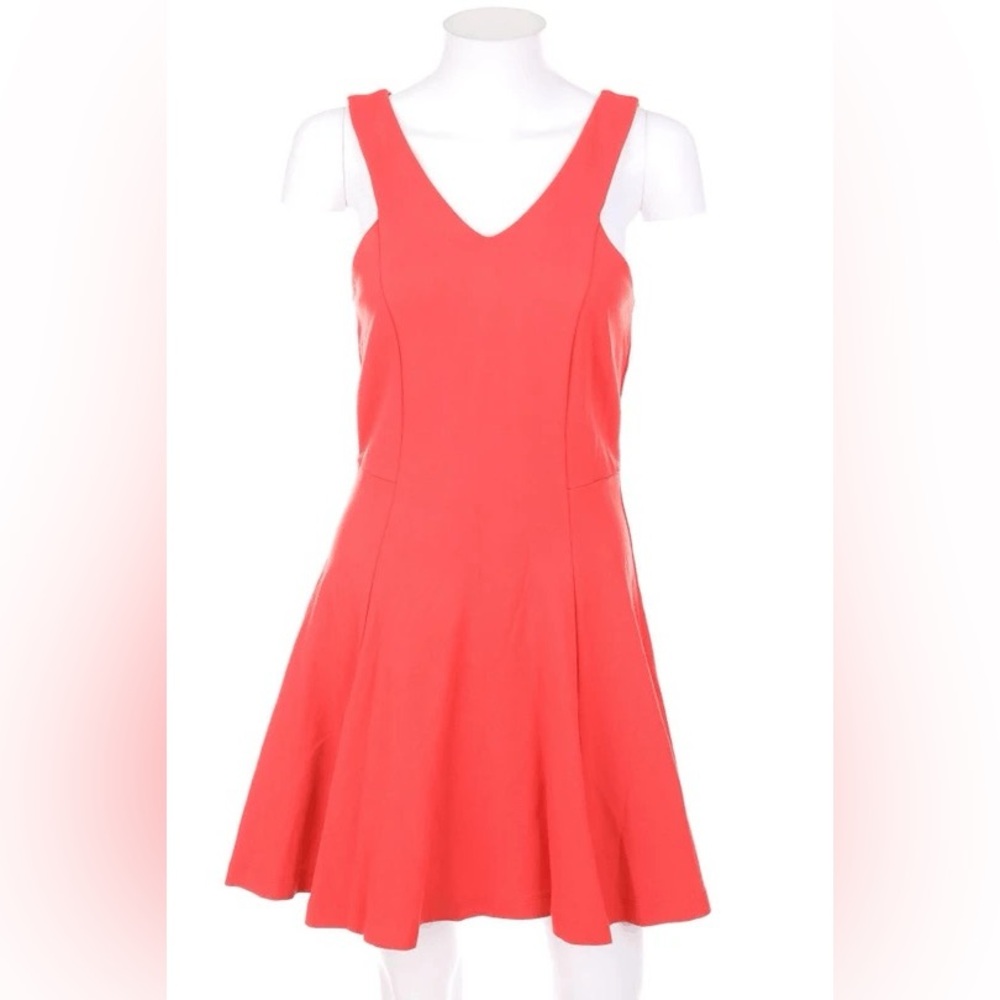 Zara Jersey Skater Dress Peach Orange Size Small
